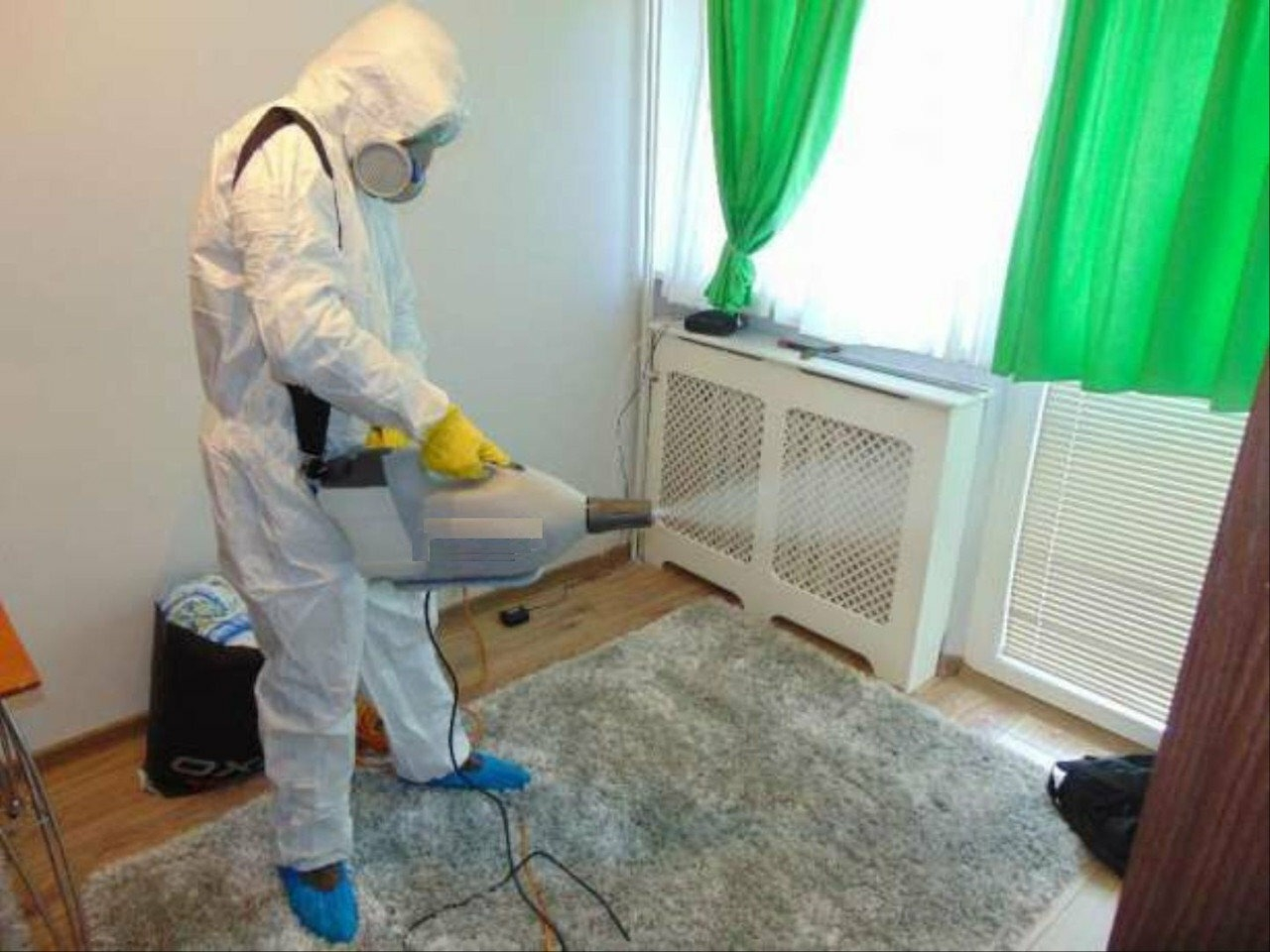 ФОТО Санобработка от насекомых в рабочем поселке Московской области Томилино