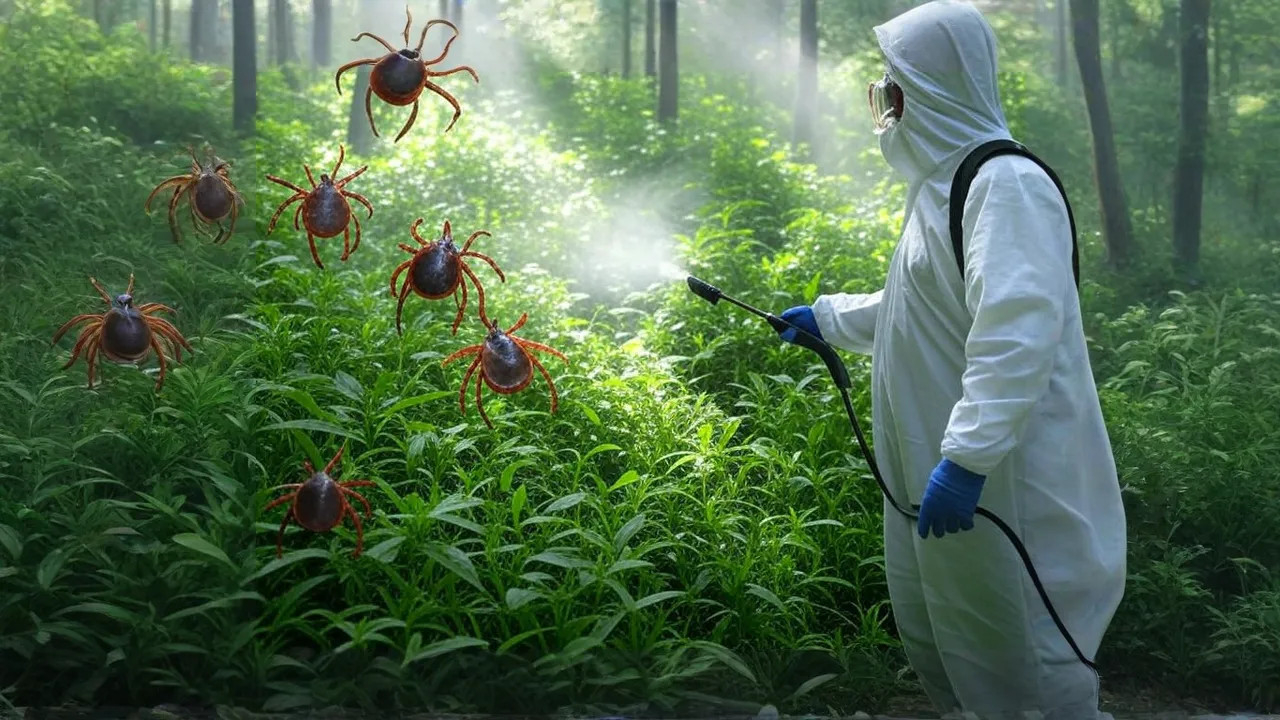 фото: Обработка от клещей в рабочем поселке Московской области Томилино и области